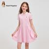 Hush Puppies Girls' Summer Polo Print Dress