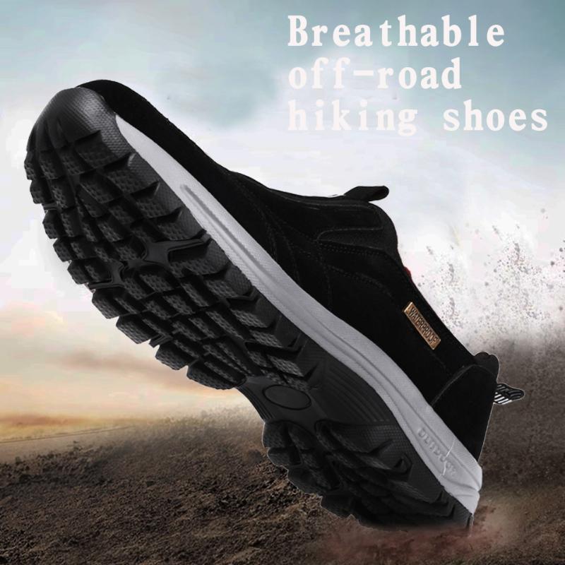 Spring Autumn Outdoor Leisure Sports Elderly Walking Shoes Men's Large Size Mountaineering Running Shoes Trendy and Fashion