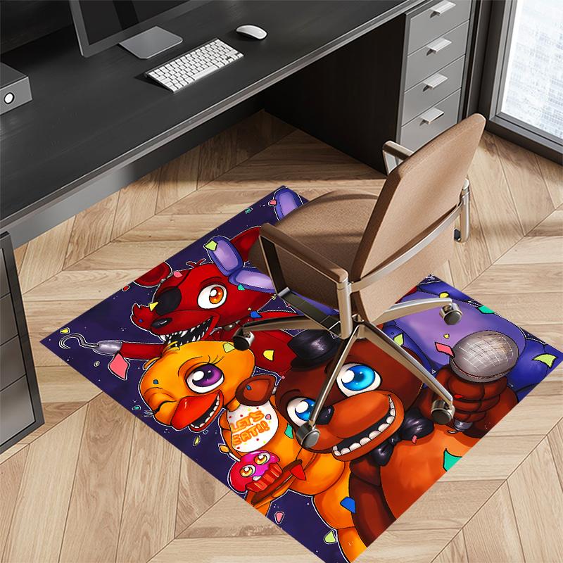 1pc Five Nights at Freddy's3 Print Area Rug - Soft, Washable Non-Slip Indoor Mat for Office Chairs, Living Room, Home Office Decorative Rug