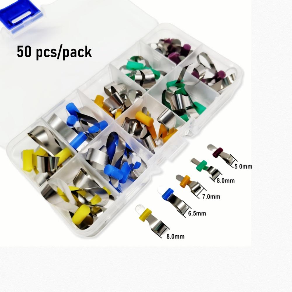 Dental Teeth Whitening Retainer Ring Metal Matrice Dental Bands Retainerless Automatrix Metal Matrices with Locker