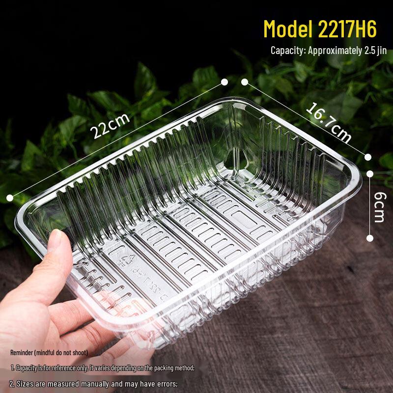 

Lidless Disposable Clear Plastic Fruit Box