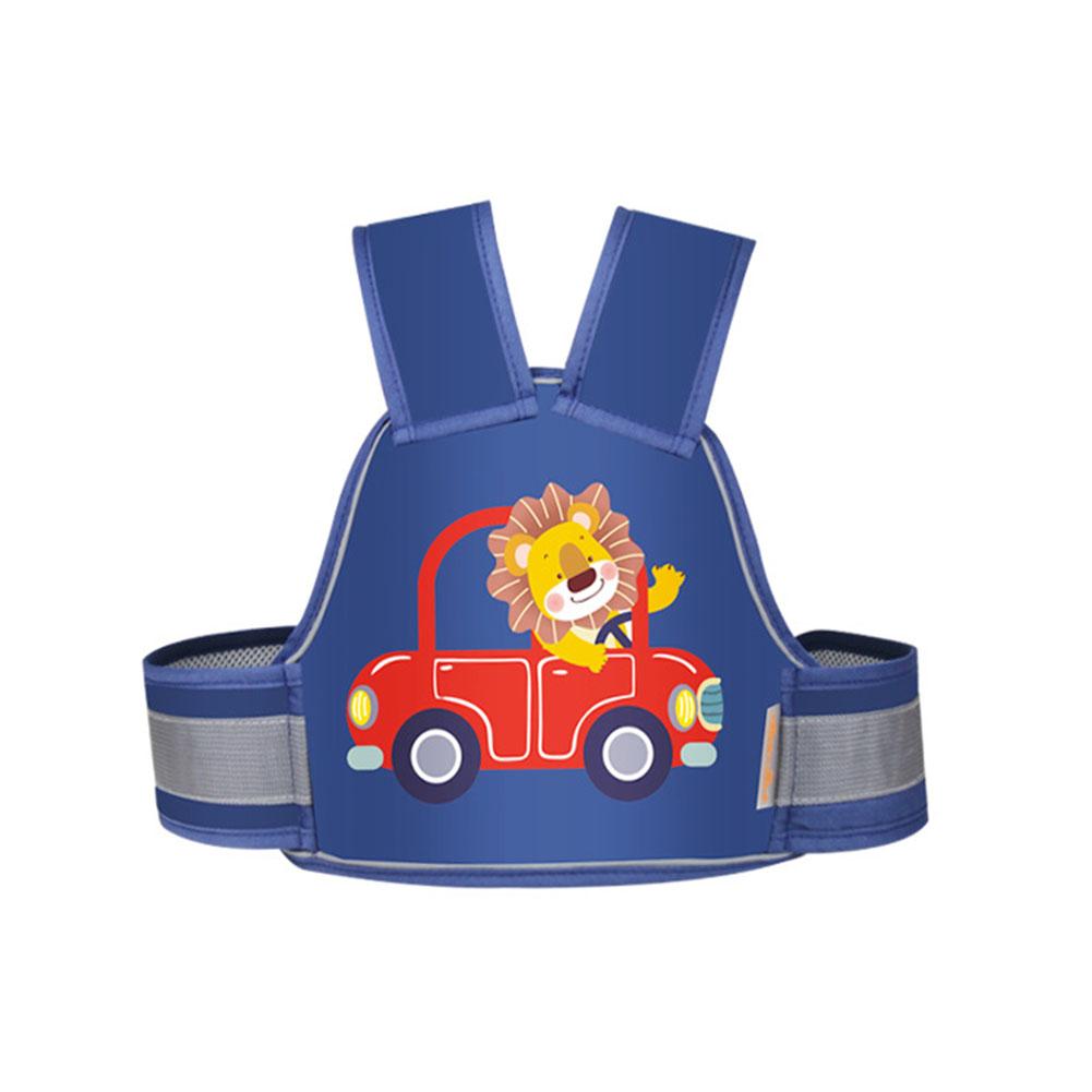 Gilet di Sicurezza a Rete per Bambini da Ciclismo Regolabile Leggero Traspirante Riflettente per Veicoli Elettrici Motociclette