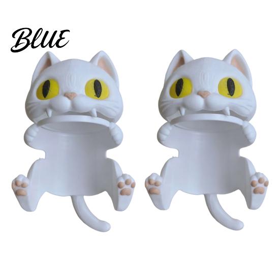 Niche Desk Storage 3D Printed Bat Can Holder Funny Cartoon Vampire Cat Stand Unique Gift for Standard Soda Cans Halloween Desktop Decor Novelty