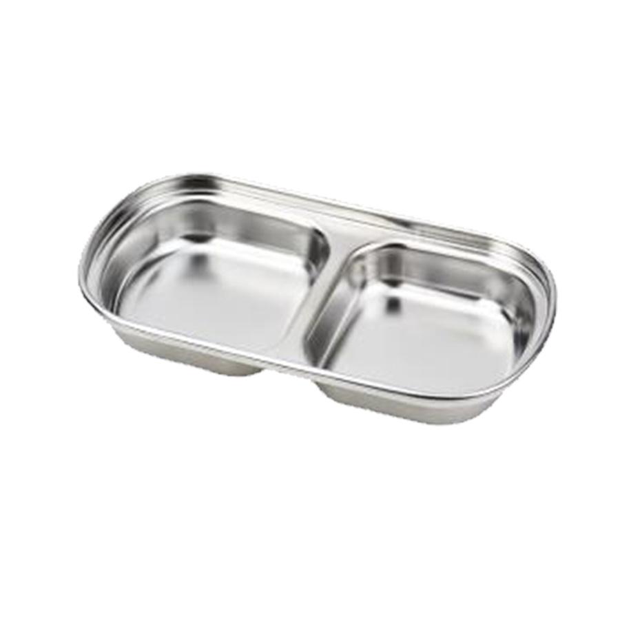 1pc Thick sauce plate, small multi grid dipping dish, restaurant barbecue spike shaped baking tray, household kitchen utensils