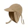 1-4Y Popular Outdoor Unisex Baby European and American Cape Sun Hat Children's Sun Protection Hat Toddler Sun Hat