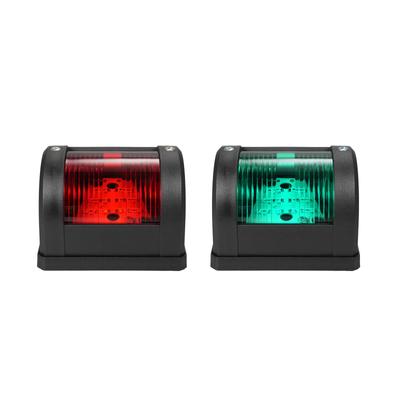 2 pièces Lumière de signalisation de navigation 12V Lampe de signalisation LED Lumière d'avertissement de navigation pour bateau marin Rouge et