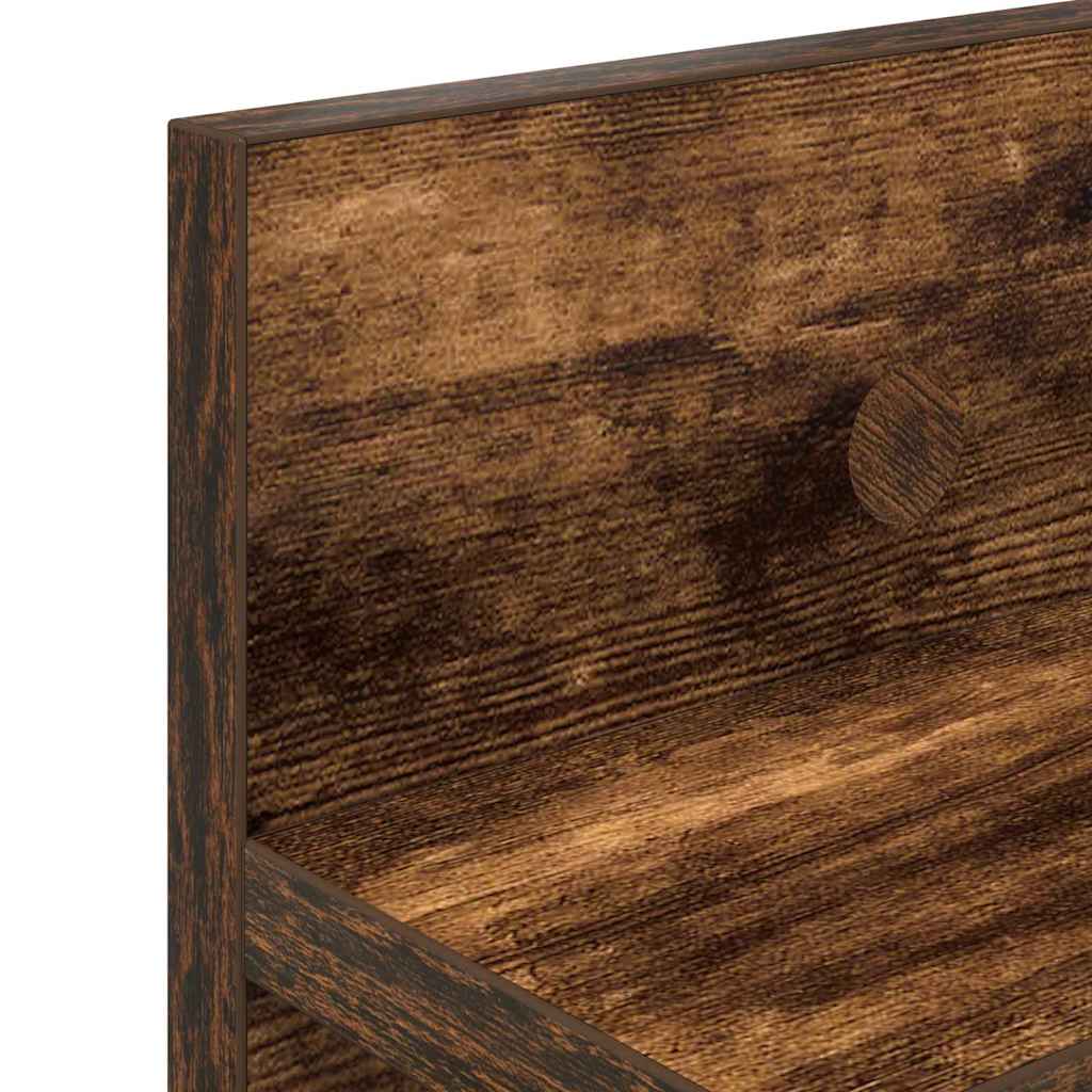 Wall Mounted Nightstand Wall Mount Smoked Oak