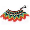 Bohemian Multilayer Beaded Choker Multicolor Woven Choker Necklace Mesh Bib Collar  Women Jewelry
