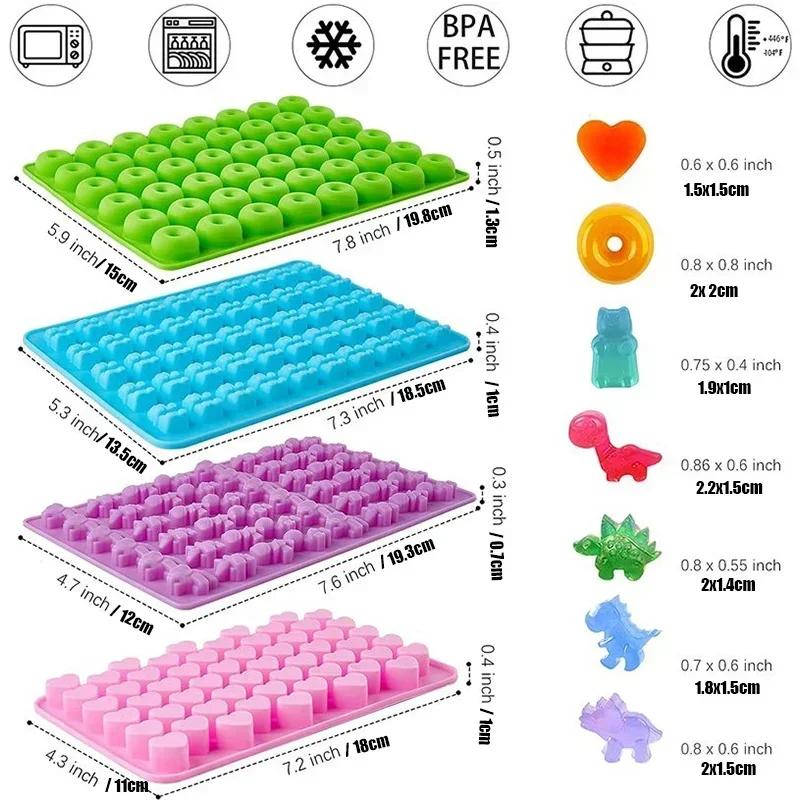 3/stück set Candy form Silikon Schokolade Form DIY eis kuchen Dinosaurier/Bär/Herz und Mini Donuts Party Backen Form Schaum Kuchen