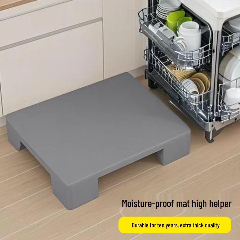 Moisture-Proof Raised Plastic Pallet Tray with 4, 6, or 9 Legs for Warehouse and Supermarket Flooring