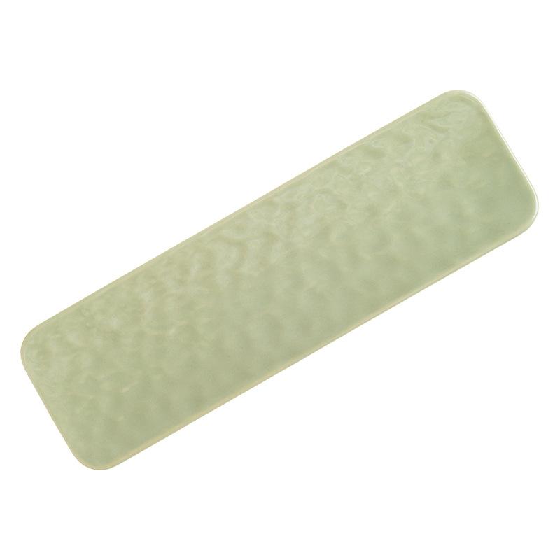 Stone Pattern Rectangular Ceramic Plate High Temperature Resistance Sushi Cuisine Disc Hotel Restaurant Meal Plate Dessert Disc