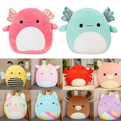 20cm plyšové panenky Squishmallows Axolotl Teal Green Pink Plyšová panenka Anastasia Měkký polštář Squishmallow pro