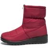 Down Waterproof Winter Boots for Women Fashion Front Zipper Thick Plush Snow Boots Woman Lightweight Outdoor Warm Ankle Booties