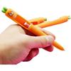 4 Pack Funny Screaming Carrot Tongue Gel Pens 0.5mm Carrot Writing Pen Black Ink for School Stationery Office Party