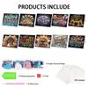 10pcs DIY Diamond Painting Greeting Card Set Birthday Pattern Diamond Art Greeting Cards for Birthdays Thanksgiving and Holidays