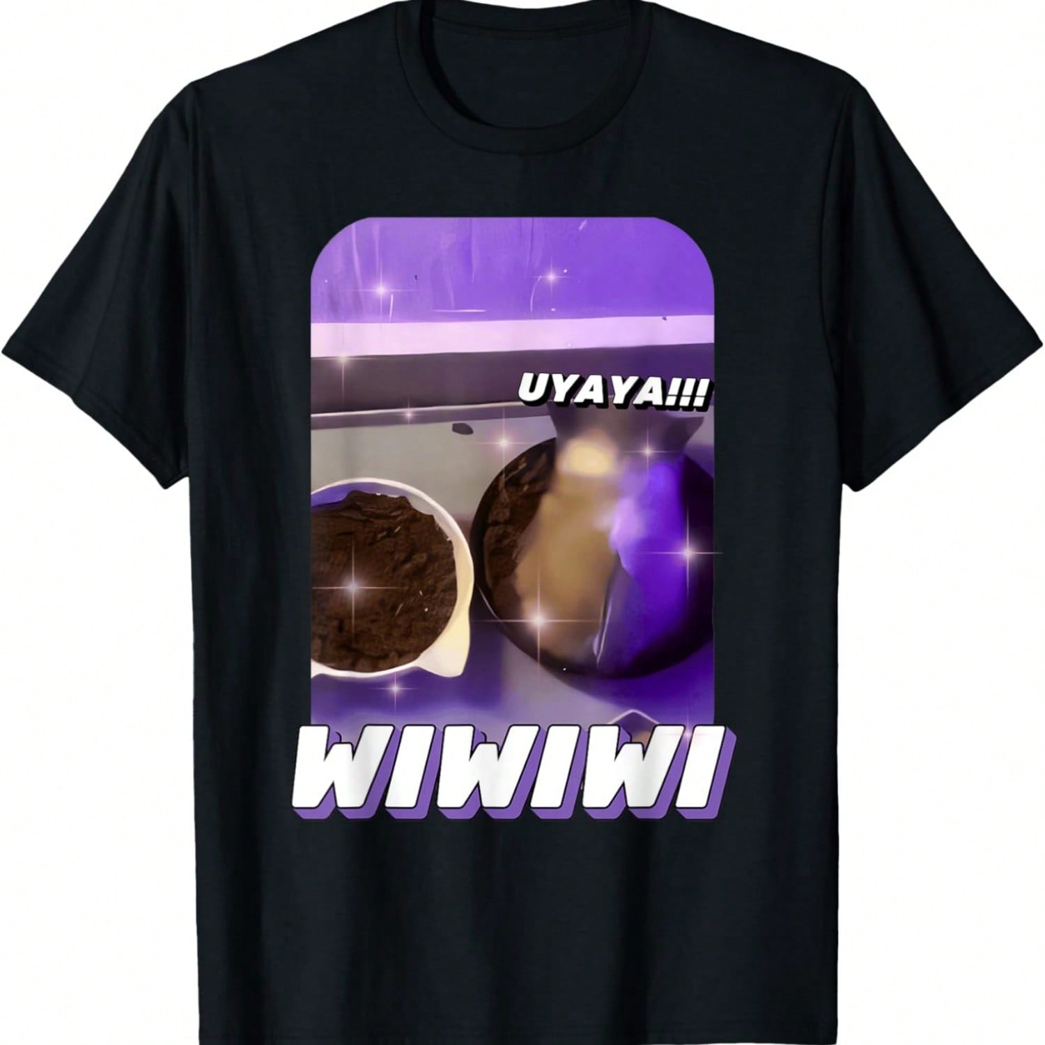 Funny Wi Wi Wi Cat Kitten Eating Meme Brainrot Humor T-Shirt For Men Women S разноцветный
