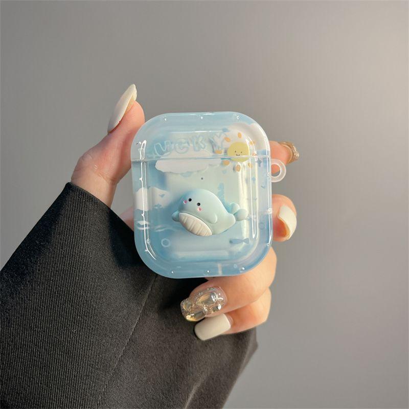 

Summer Cute Three-Dimensional Dolphin for Airpods3 Apple Protective Case Bluetooth Wireless AirPods Pro2 Generation Earphone Case airpods pro2 Stereo Dolphin [Single Shell]]