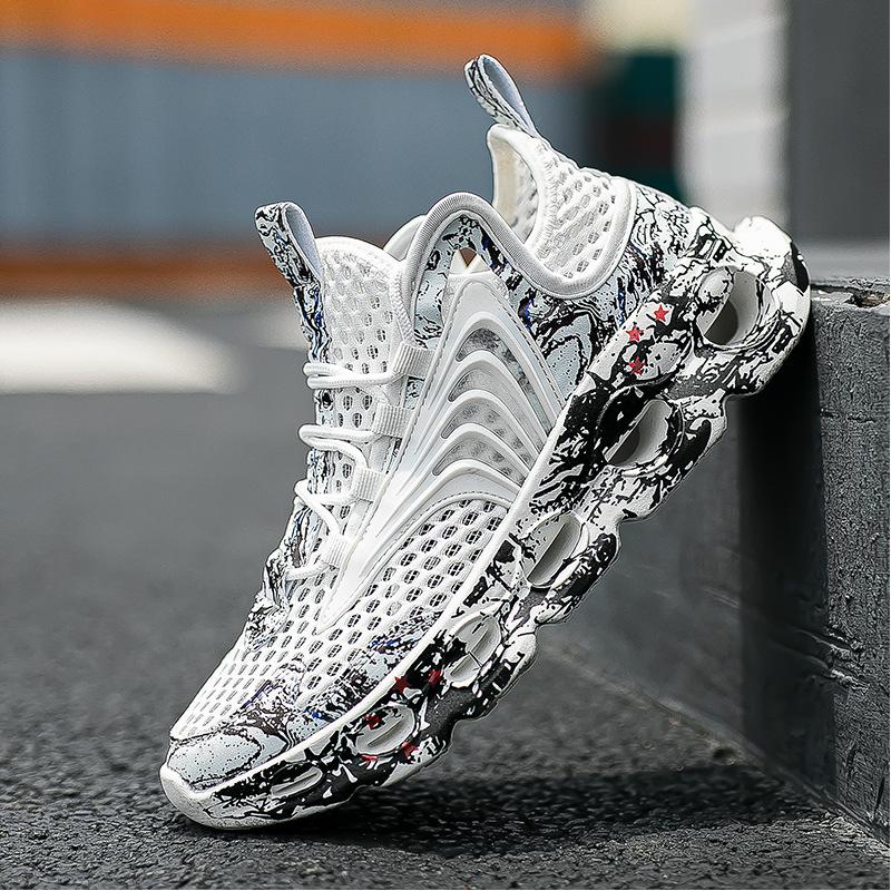 

Spring men s breathable sneakers large size blade versatile running shoes outdoor casual shoes men s shoes 44 белый