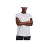 Under Armour Solid Logo Training Casual Sports T-Shirt Women tops White 1370760-100