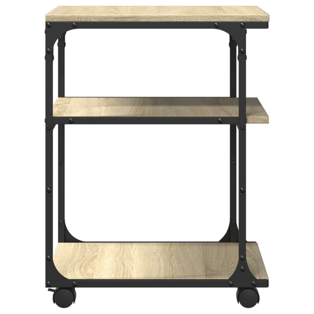 Vidaxl Printer Stand, 3-Tier, Sonoma Oak, 43X48X64 Cm