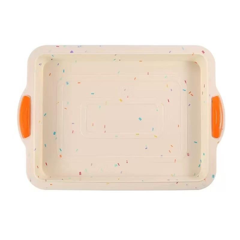Silicone Baking Pan Rectangular Cake Mold With Easy Release For Home Baking And Swiss Roll Making