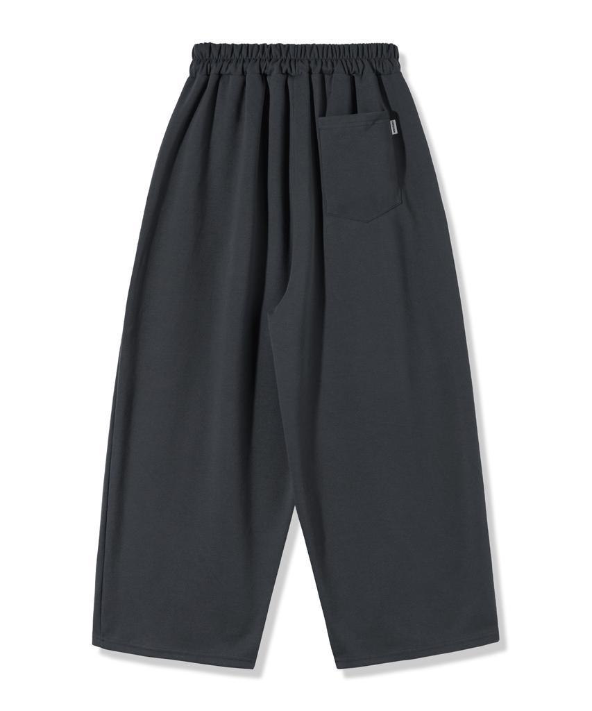 PIANER Cut-Out Stitch Balloon Sweatpants (Charcoal)
