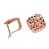 Purple Gold Series Gypsy Rhombus Ear Buckle Plated Rose Gold Rubik'S Cube Car Flower Geometric Earrings Jewelry Women