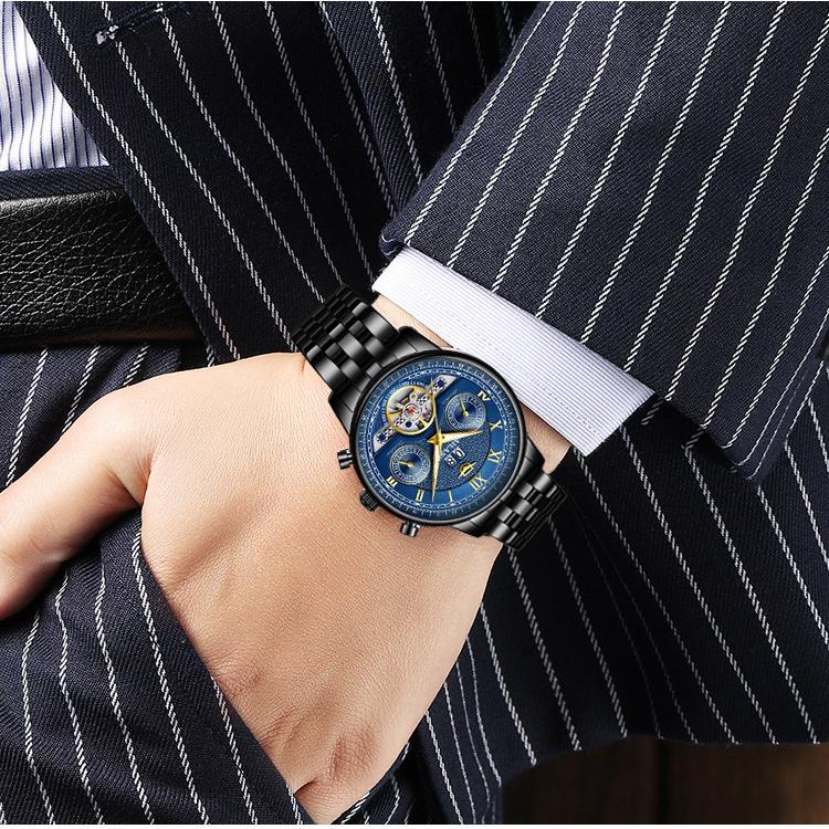 AILANG New Men's Watch Tuofei Fully Automatic Mechanical Watch Multifunctional Men's Watch Waterproof Waterproof