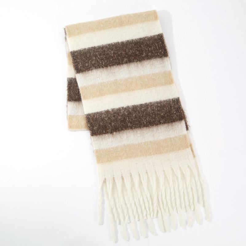 Plaid Women s Winter Scarf | Thick, Warm, Tassel Wool-Style Cashmere Scarf 250 x 36 cm