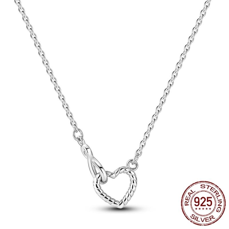MULA Hote Heart Pendant Necklace 925 Silver Snake Neck Necklace Original Bracelet DIY Jewelry Fashion Luxury Women