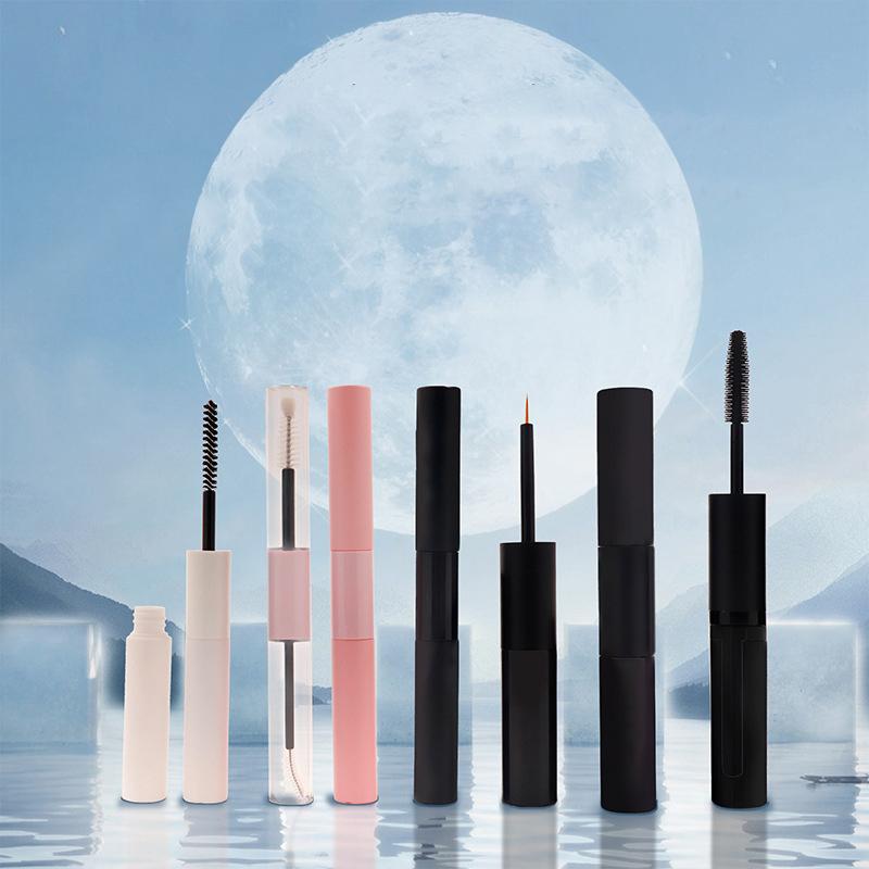 1Pcs Empty Mascara Tube Double Head Diy Eyeliner Tube Dual-Purpose Eyelash Tube Growth Liquid Bottle Cosmetic Container
