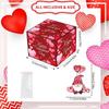 Valentine's Day Money Box Love And Gnomes Theme Valentine's Day Money Draw Box Reusable Paper Valentine's Day Money Pull Box For