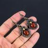 Carnelian 999 Copper Wire Wrapped Earrings, Handmade Gemstone Earrings Jewelry, Gifts For Wife Brand New Earrings