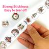 Merry Christmas Cartoon Adhesive Tape - 500 Sheets/Roll for Decoration & Envelope Sealing