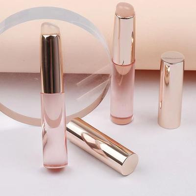 Kleiner, runder, weicher Lippenpinsel aus Silikon mit Abdeckung, Pro-Lippenstift-Auftrags-Wischpinsel für Mädchen und Frauen, Kosmetik-Tools, Make-up-Pinsel