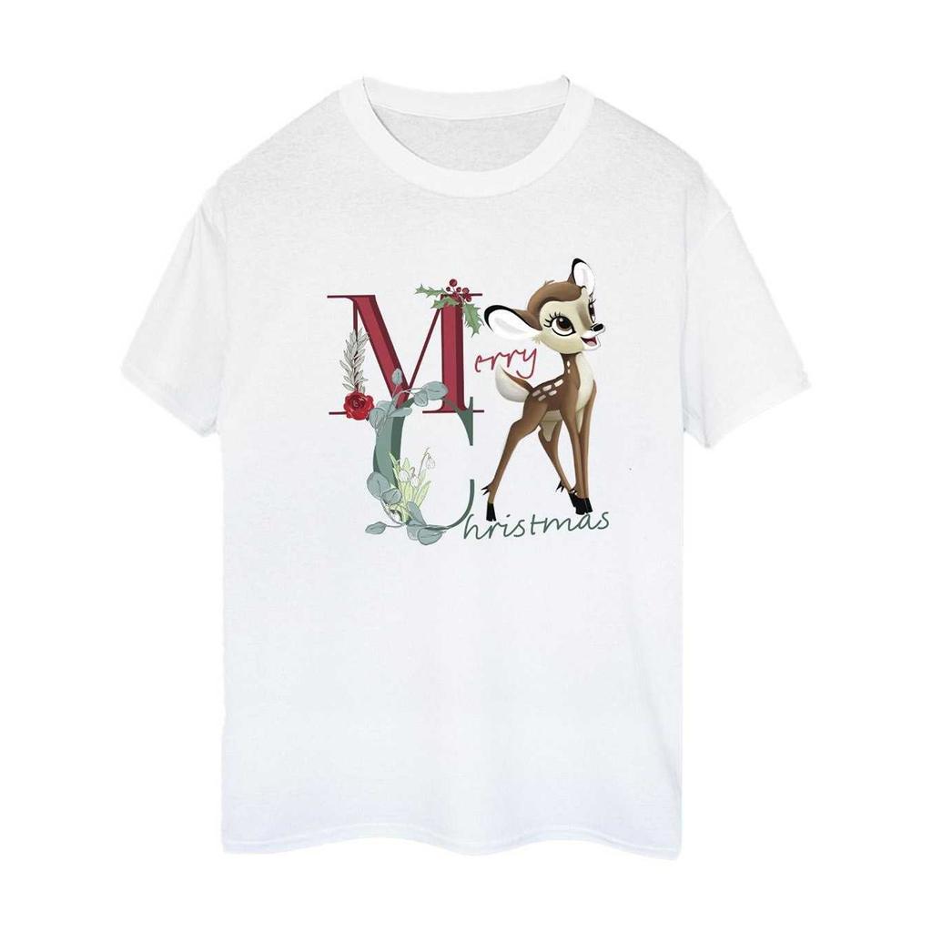 Bambi Womens/Ladies Merry Christmas Boyfriend T-Shirt