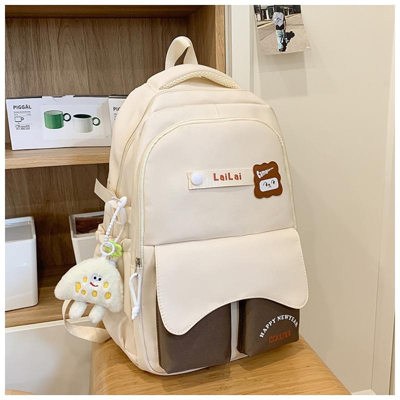 Large-capacity Schoolbag Female High Value Junior and Senior High School Students' Shoulder Bags Are Cute and Fresh Multifunctional Backpacks.