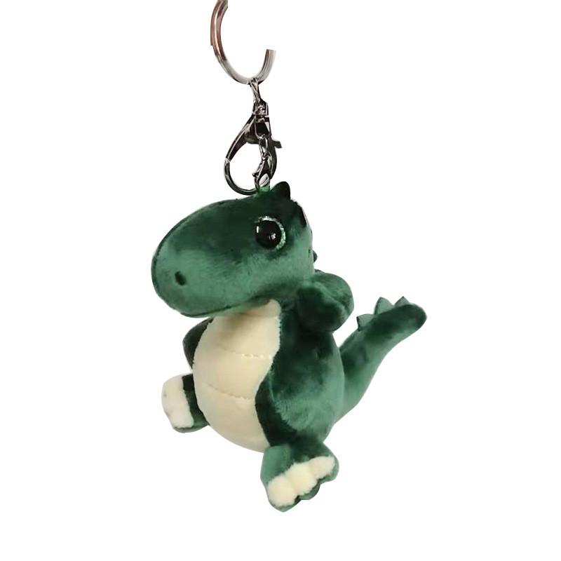 Green Dinosaur Sweet Plush Keychain Adorable Soft Stuffed Toy For Ages All