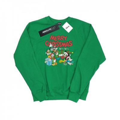 Womens/Ladies Mickey And Friends Winter Wishes Sweatshirt