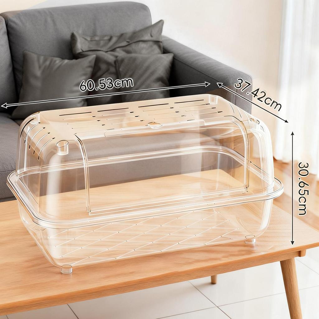Hamster Cage Small Animal Habitat Enclosure Multipurpose Portable Breathable Pet Supplies House for Hedgehog Gerbils Bunny