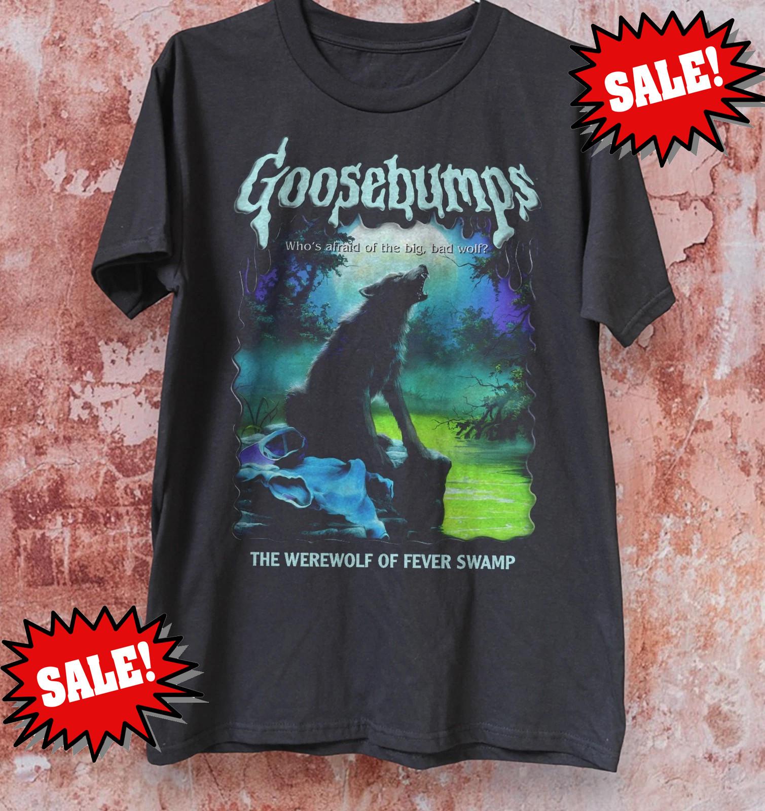 Goosebumps The Werewolf of Fever Swamp Cotton S to 5XL Black T Shirt CM777 XXXXL
