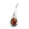 Les Trésors De Lily [N2187] - Silver Pendant 'Inspiration' Amber (rhodium-plated) - 28x7 Mm