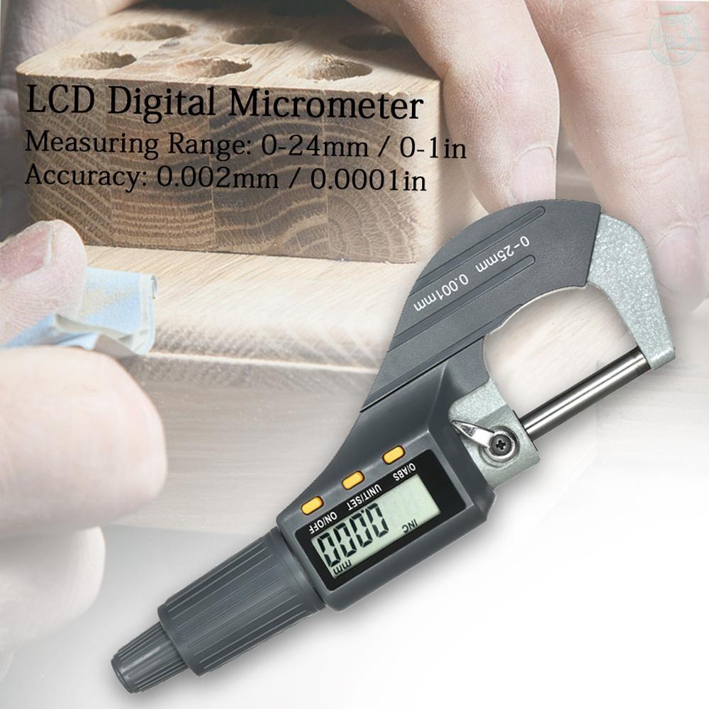 0-25mm 0.001mm High Precision Depth Micrometer Electronic Digital Outside Micrometer Portable Micro Caliper
