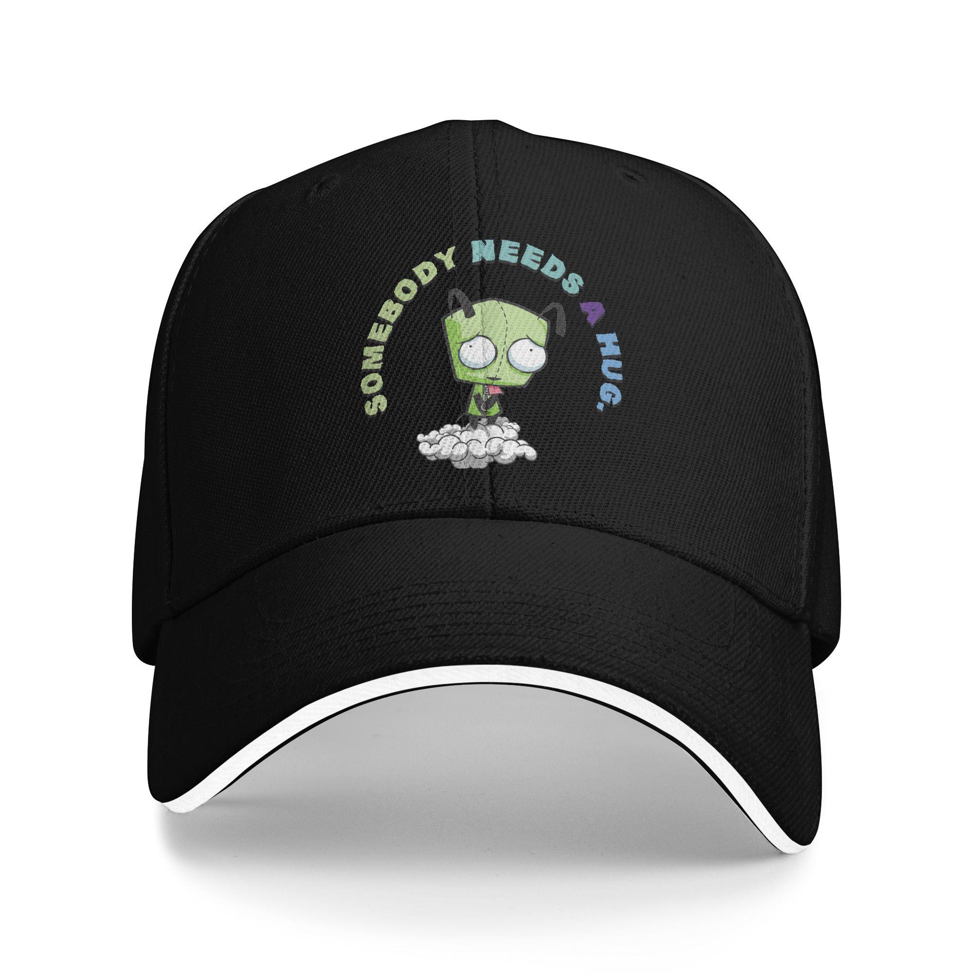 Invader Zim Mood Cartoon  Baseball Cap Fashion  Sandwich Caps Unisex Women Adjustable Headwear Outdoor One Size