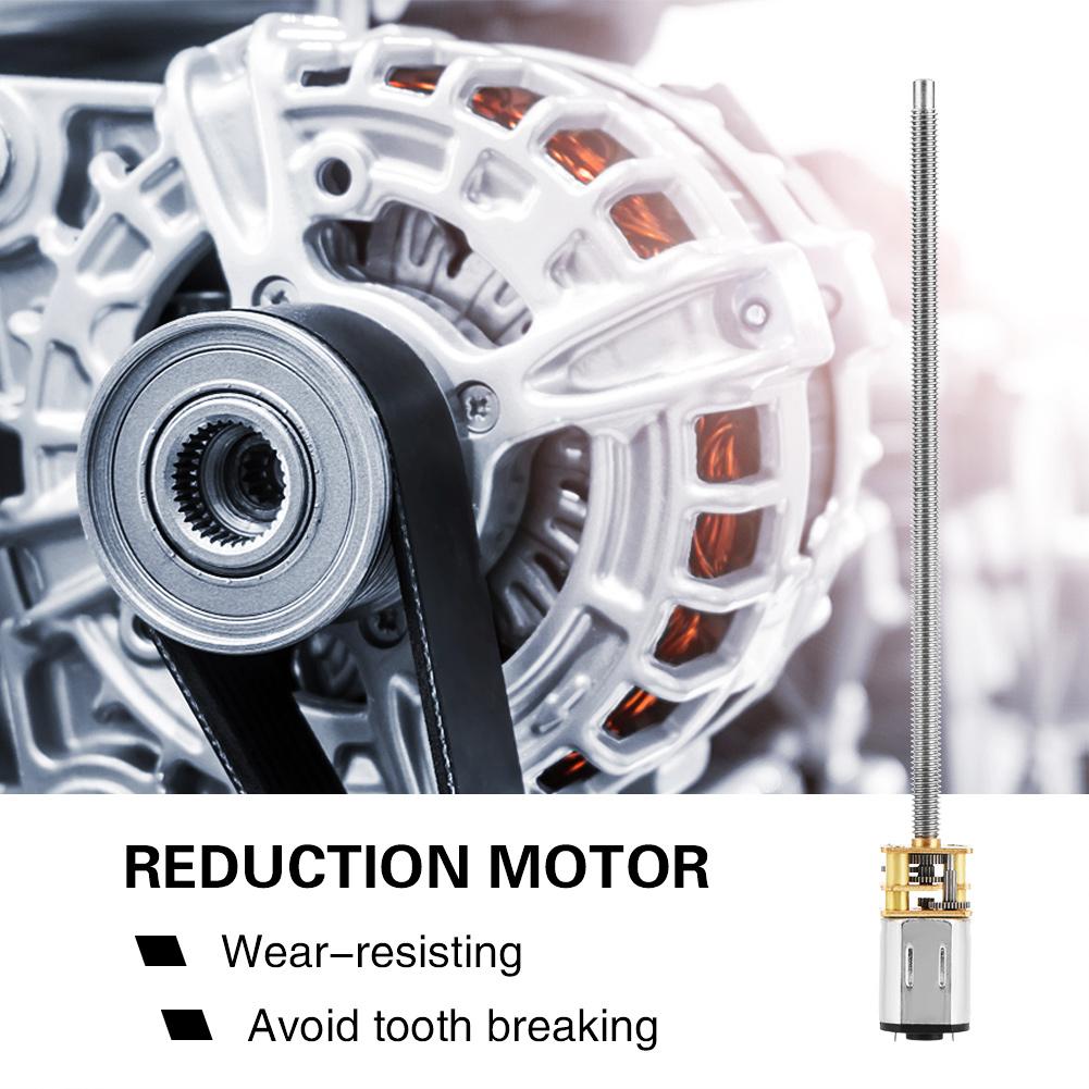 

Двигун-редуктор DC 612V N20 з довгим вихідним валом M4 x 100мм (12В 400 об/хв)