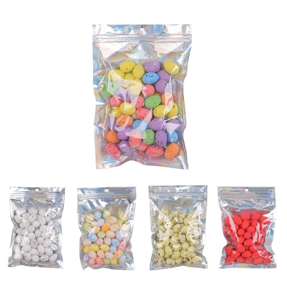 50 Pcs Easter Eggs, Reusable Easter Eggs, Colorful Mini Easter Eggs, DIY Easter Ornaments, Foam Easter Eggs For Wedding, Party Decor, Photography, Bas