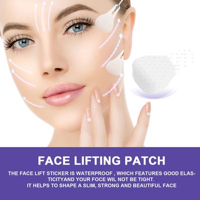 40pcs Invisible Face Lift Tape High Elasticity Face Lifting Stickers With 3 Lifting Ropes Adhesive Lifting Patches Makeup Tool