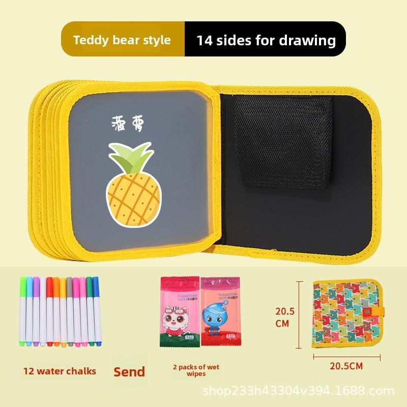 Children's Drawing Board Erasable Painting Book Coloring Water Chalk Cartoon Household Multi-functional Graffiti Drawing Board
