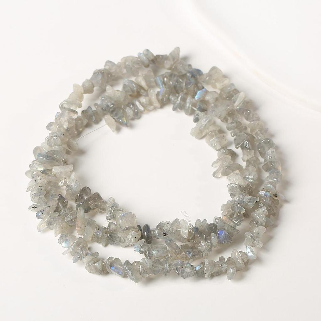 80cm Natürliche Amethyst Splitterkette - Poliert, Unregelmäßige Streifen für DIY Schmuck & Armbänder