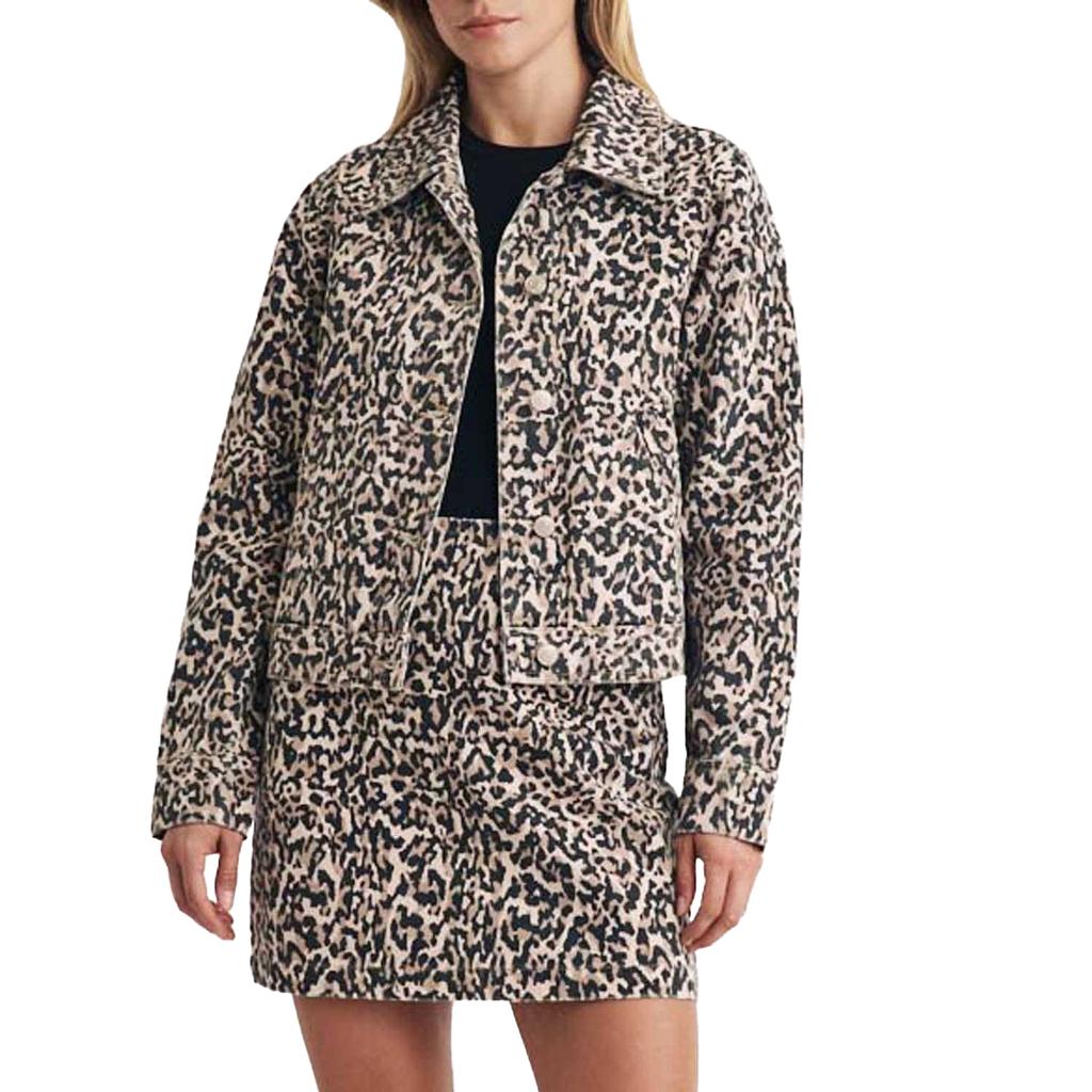 NobodyÂ´s Child Womens/Ladies Frankie Leopard Print Denim Jacket